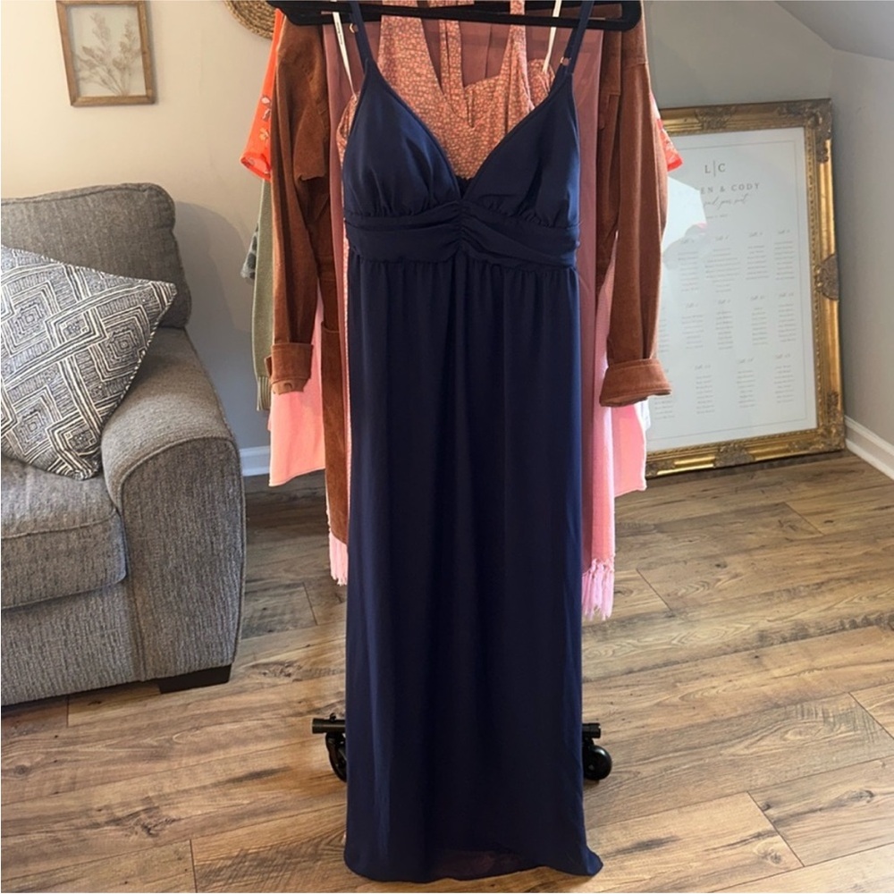 Tommy Bahama Navy Blue Maxi Dress